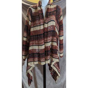 Curve Revolution Striped Flyaway Cardigan